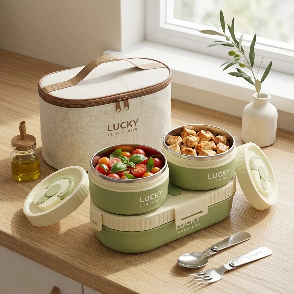 304ステンレス製、取っ手付きの保温弁当箱。電子レンジ対応、 - Meal Prep Or Prep Meal のレビューと価格