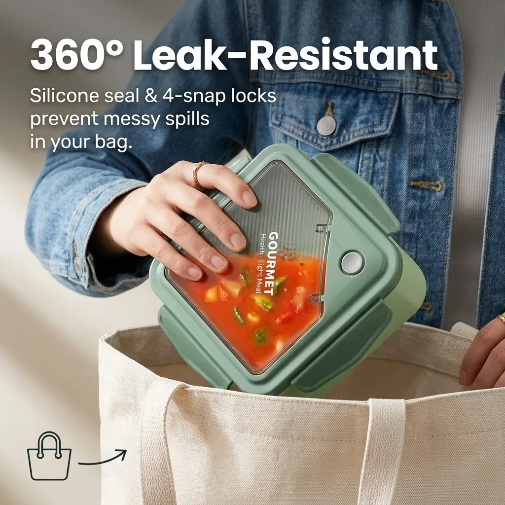 密閉式プラスチック製弁当箱、仕切り付き、電子レンジ対応、食事 - Meal Prep Or Prep Meal のレビューと価格