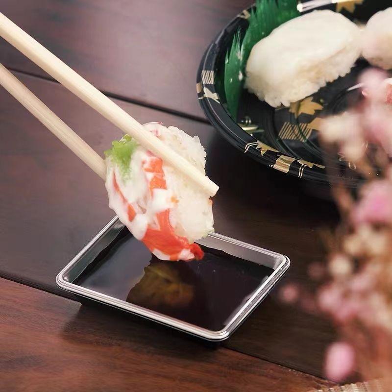 100 個使い捨てソース皿寿司調味料トレイプラスチックマスタ - Sauce Dipping Cup のレビューと価格