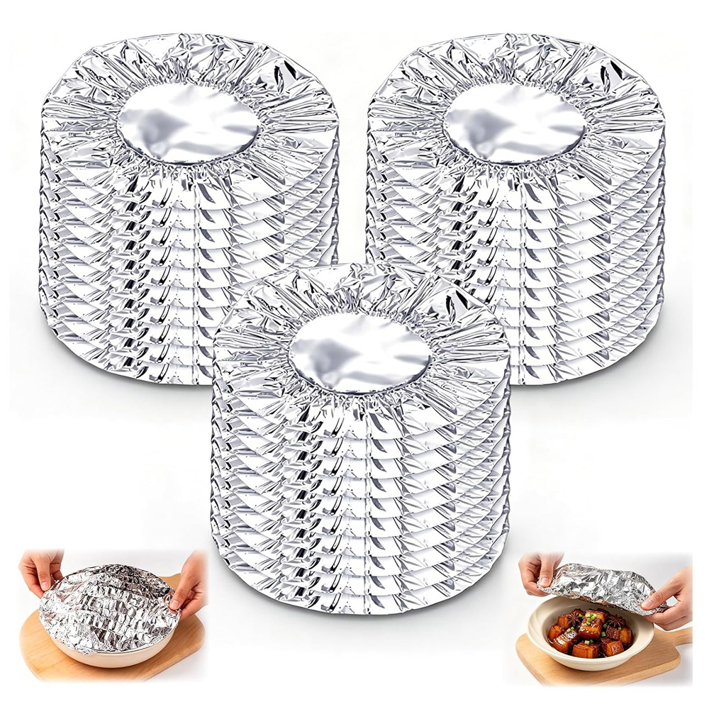 再利用可能なアルミホイルフードカバー、ポップアップ式アルミホ - Meal Prep Bowl のレビューと価格