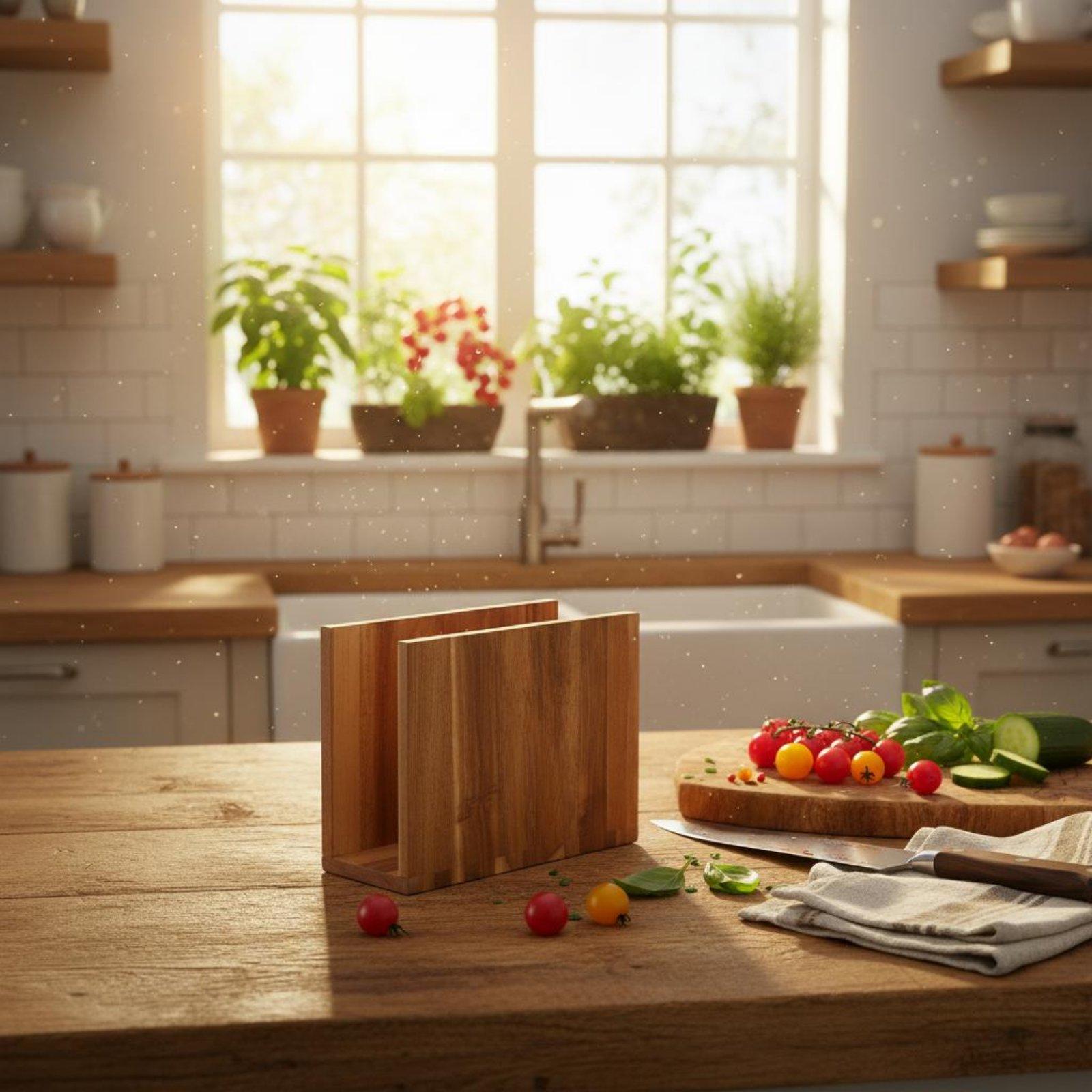 キッチンまな板セット 複合木材ブック型フードカッティングボー - Meal Prep Kitchen のレビューと価格