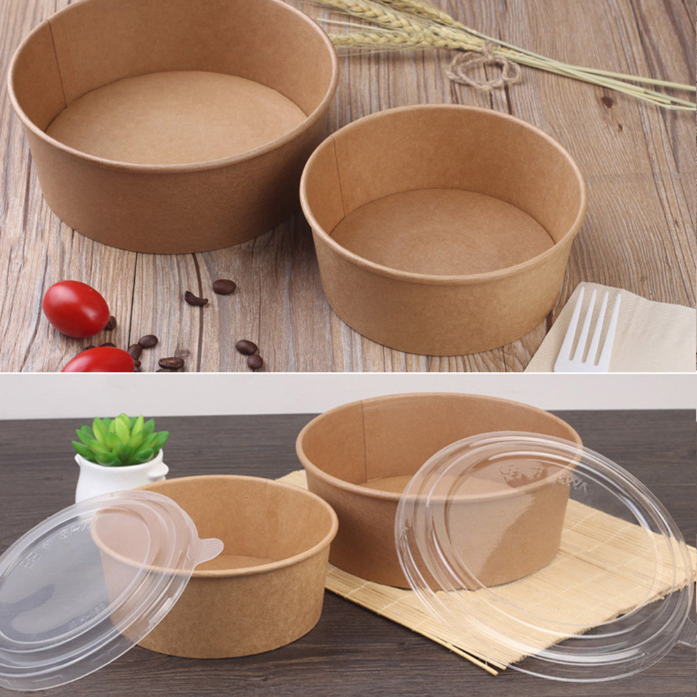 20個入り、クラフト紙製のボウル。食事の準備や食品の保存に。 - Meal Prep Bowl のレビューと価格