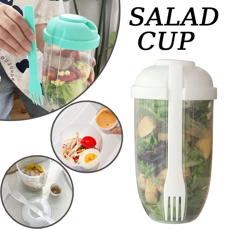 持ち運び可能な蓋付きサラダボウル、フォーク付き、オールインワ - Meal Prep Bowl のレビューと価格