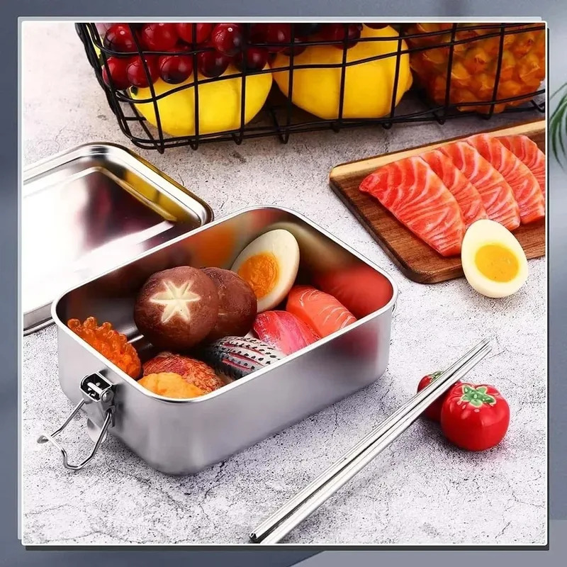304ステンレス鋼製 1200/2400ml ランチボックス - Meal Prep Bowl のレビューと価格
