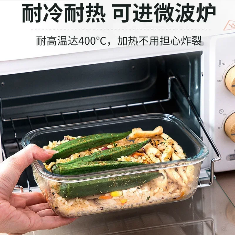 電子レンジ対応のガラス製弁当箱、仕切り付き、耐熱性、蓋付き、 - Meal Prep Bowl のレビューと価格