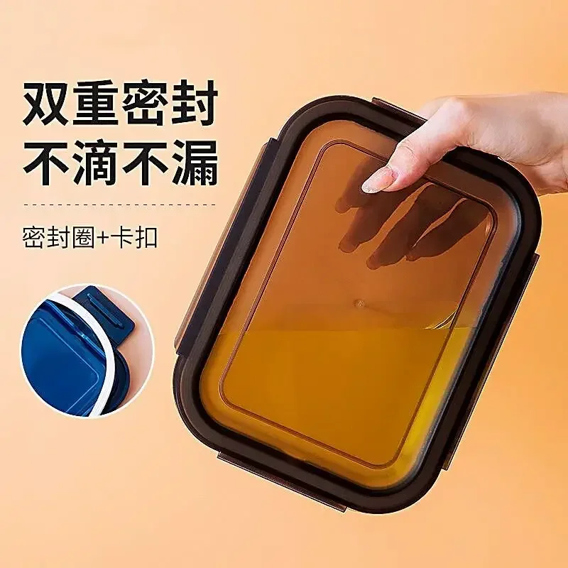 電子レンジ対応のガラス製弁当箱、仕切り付き、耐熱性、蓋付き、 - Meal Prep Bowl のレビューと価格