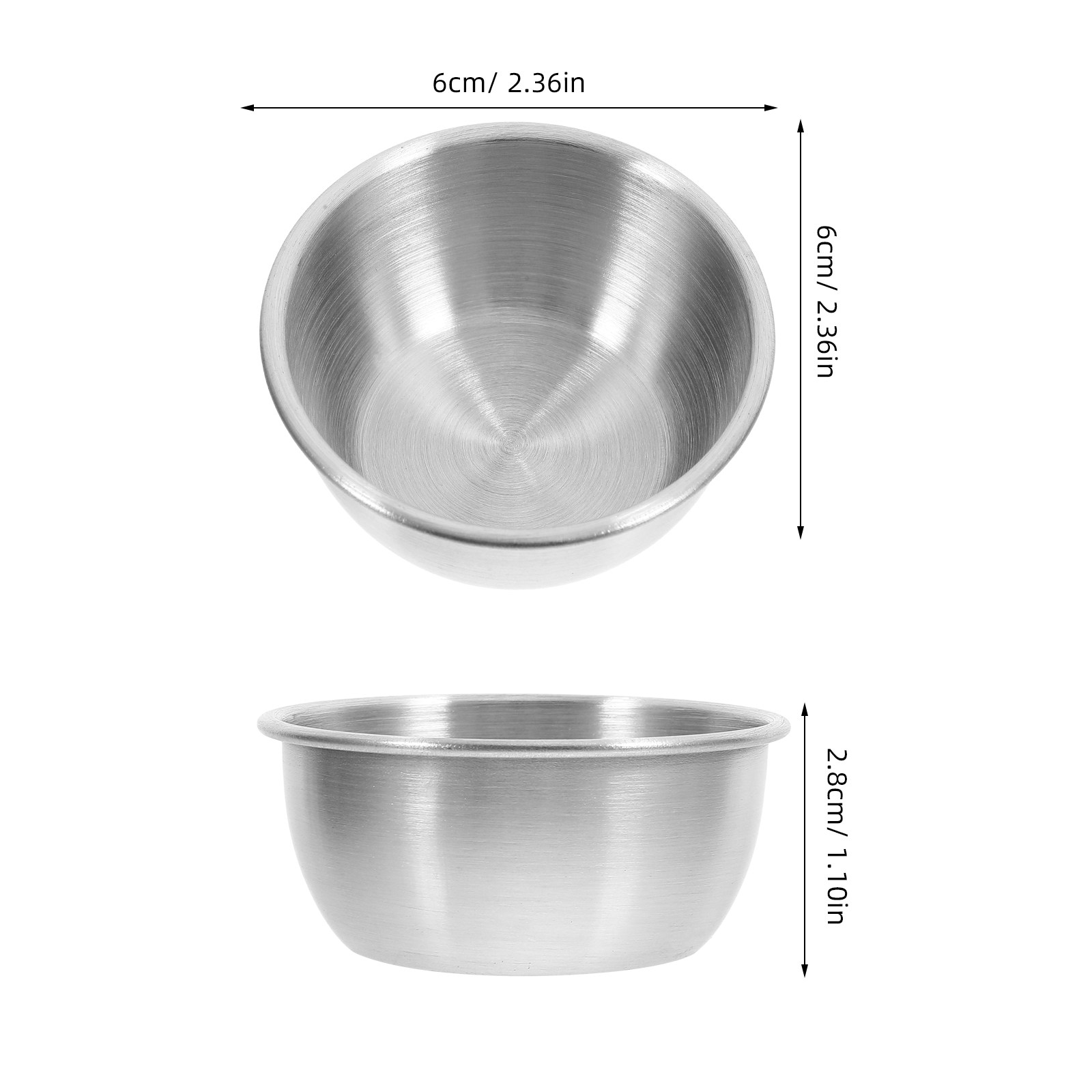 6個入りステンレス製ソースカップ、ケチャップ、酢、バーベキュ - Sauce Dipping Cup のレビューと価格